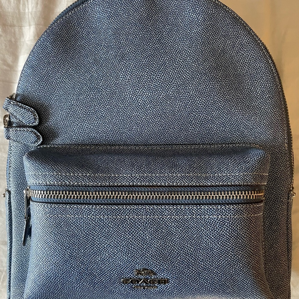 Coach Denim Blue Men's Backpack